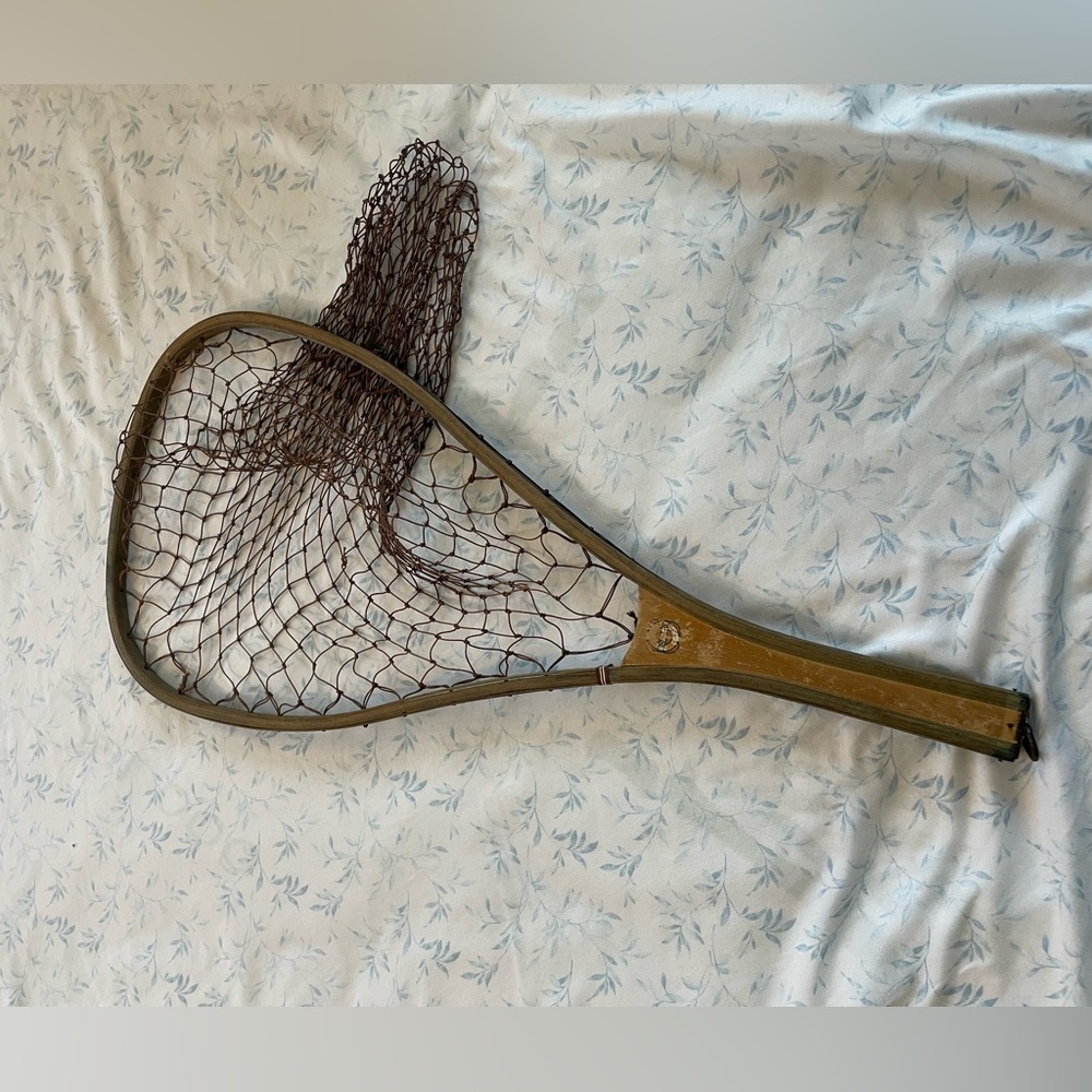 Vintage Wooden Fishing Net